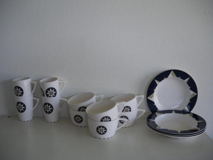 Mepal Windroos servies, Caravans en Kamperen, Kampeeraccessoires, Zo goed als nieuw, Ophalen of Verzenden