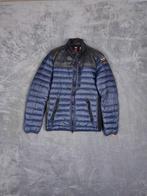 Parajumpers Donsjas Puffer Donkerblauw Oranje Maat XS, Blauw, Parajumpers, Ophalen of Verzenden, Zo goed als nieuw