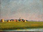 Impressionistisch landschap JH Hubregtse 1917, Ophalen of Verzenden