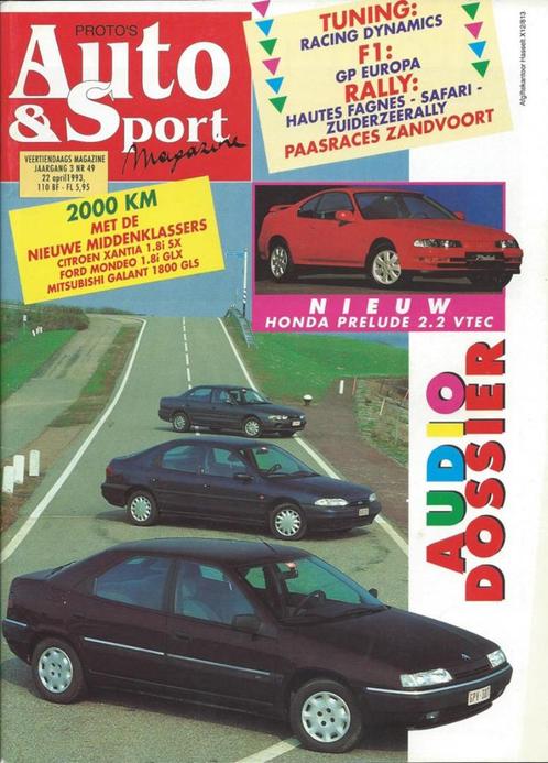 Auto & Sport 49 1993 : Honda Prelude Vtec - Citroen Xantia, Boeken, Auto's | Folders en Tijdschriften, Gelezen, Algemeen, Ophalen of Verzenden