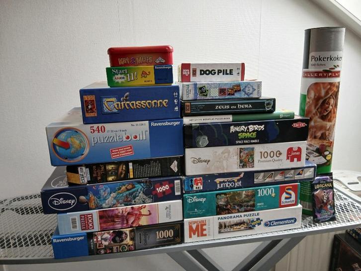kast opruiming: diverse bordspellen/puzzels, Hobby en Vrije tijd, Gezelschapsspellen | Bordspellen, Zo goed als nieuw, Ophalen of Verzenden