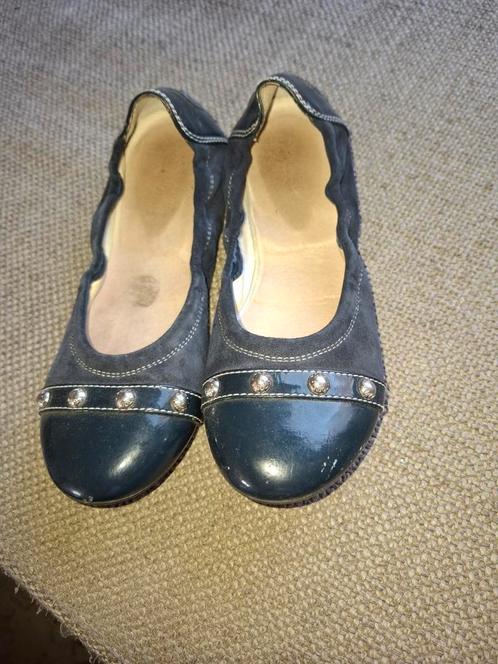 Ballerina's maat 34 Tods donkerblauw., Kinderen en Baby's, Kinderkleding | Schoenen en Sokken, Gebruikt, Schoenen, Meisje, Ophalen of Verzenden