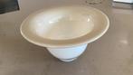 Beige Glazen Schaal - Stevig & Stijlvol, Schaal, Rond, Ophalen of Verzenden, Glas