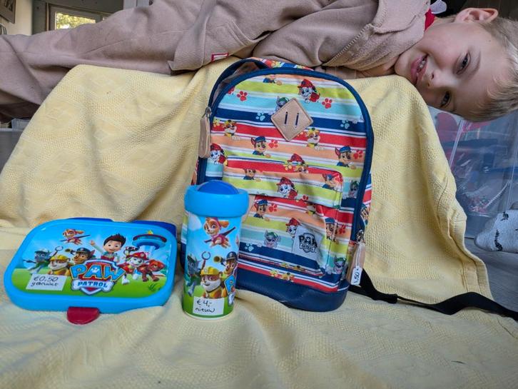 Paw Patrol Set: Broodtrommel & Beker van Mepal en schooltas, Diversen, Schoolbenodigdheden, Ophalen of Verzenden