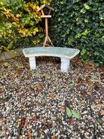 Wit betonnen tuinbank, Ophalen, Gebruikt, Overige materialen