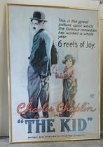 Mooie ingelijste poster van  Charles Chaplin "The Kid", Ophalen, Rechthoekig Staand, Zo goed als nieuw, A1 t/m A3