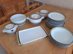 Vintage Arzberg 3000 servies groen randje jaren 70, Gebruikt, Ophalen of Verzenden, Overige stijlen, Aardewerk