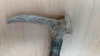 Hertshoornen wandelstok met metalen ring, Ophalen of Verzenden, Gebruikt