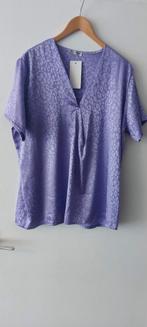Blouse shirt satijn look panterprint lila, Kleding | Dames, Blouses en Tunieken, Nieuw, Ophalen of Verzenden, Paars