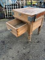 Antiek Frans hakblok of antieke slagers hakblok koffiebar, Ophalen