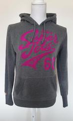 Grijs met roze hoodie van Superdry vintage maat S., Grijs, Superdry, Ophalen of Verzenden, Zo goed als nieuw