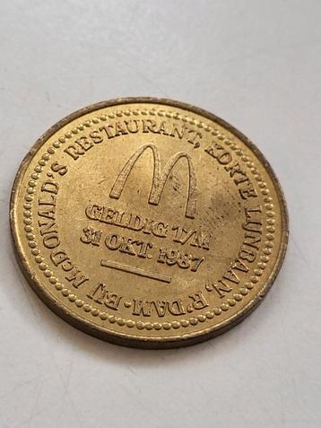 Penning McDonald's Korte Lijnbaan Rotterdam Munt 1987 beschikbaar voor biedingen