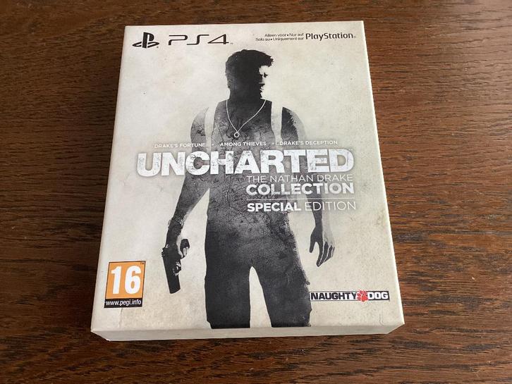 Uncharted The Nathan Drake Collection Steelbook, Spelcomputers en Games, Games | Sony PlayStation 4, Zo goed als nieuw, Avontuur en Actie