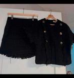 Tof zwart bouclé setje van JoshV, Josh V in maat S, Zwart, Ophalen of Verzenden, Zo goed als nieuw, Maat 36 (S)