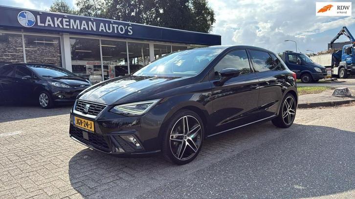 Seat IBIZA 1.0 TSI FR Blackline Xenon Navi LED Huurkoop Inru, Auto's, Seat, Bedrijf, Te koop, Ibiza, ABS, Adaptive Cruise Control