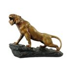 Art Deco Brullende Tijger Beeld Sculptuur Gips, Antiek en Kunst, Ophalen of Verzenden