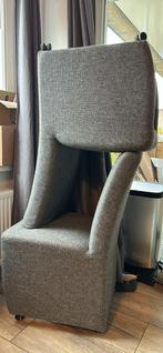 Grijze eetkamerstoelen, Huis en Inrichting, Ophalen of Verzenden, Zo goed als nieuw, Minder dan 75 cm, 50 tot 75 cm