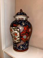 Grote Chinese Dekselvaas, Huis en Inrichting, Woonaccessoires | Vazen, Gebruikt, 50 tot 75 cm, Blauw, Aardewerk of Porselein