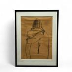 Elly Stoelwinder (1953) - zittend figuur, Antiek en Kunst, Ophalen of Verzenden