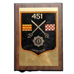 Wapenschild 451 IBC 'Regiment van Heutsz', Ophalen of Verzenden, Landmacht, Nederland, Embleem of Badge