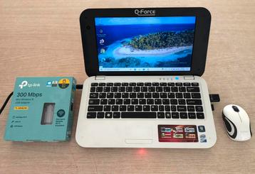 Q-Force Mini Laptop Intel Atom 1,66 Ghz - 4 GB Ram 60 GB SSD beschikbaar voor biedingen