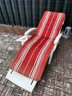 Ligstoel met kussen, Tuin en Terras, Ligbedden, Ophalen, Gebruikt, Plastic