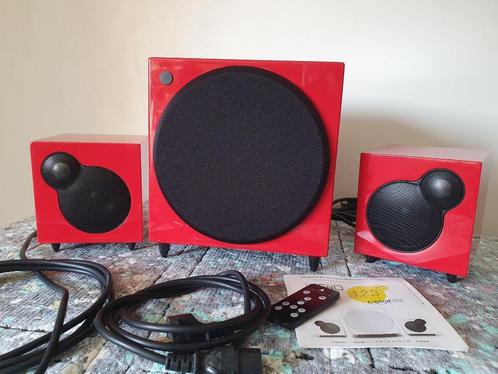Triangle Color 123 Actief audiofiel systeem 2.1 klasse D, Audio, Tv en Foto, Luidsprekers, Gebruikt, Front, Rear of Stereo speakers