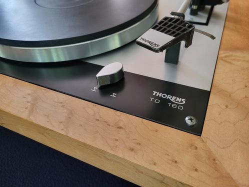 Thorens TD160 met Custom Birdseye Maple console, Audio, Tv en Foto, Platenspelers, Refurbished, Platenspeler, Thorens, Ophalen of Verzenden