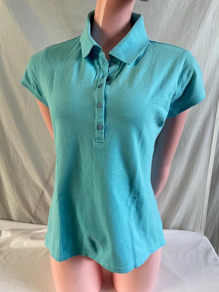 Sutherland Polo Shirt – Turkoois – Maat L, Kleding | Dames, Tops, Zo goed als nieuw, Maat 42/44 (L), Blauw, Korte mouw, Ophalen of Verzenden