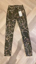 Toxik3 jeans kaki met ketting print 36 nieuw, Nieuw, Lang, Toxik3, Ophalen of Verzenden