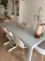 Massief houten eettafel, 200 cm of meer, Zo goed als nieuw, Vijf personen of meer, Rechthoekig