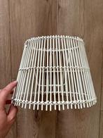 Lampenkap rotan webbing boho wit bamboe, Rond, Ophalen of Verzenden, Zo goed als nieuw, Crème