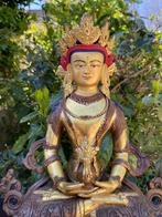Grote Goldface Aparmita Boeddha brons beeld uit nepal, Ophalen of Verzenden, Zo goed als nieuw