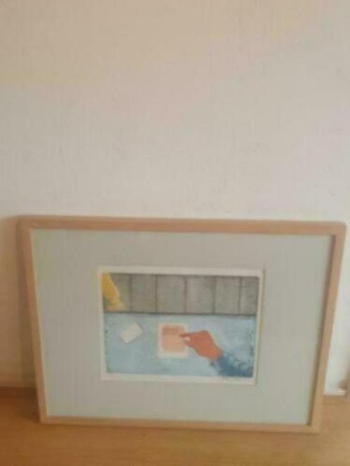 Kleurenets diepdruk Sjoerd Bakker veranderen van   afspraak, Antiek en Kunst, Kunst | Litho's en Zeefdrukken, Ophalen
