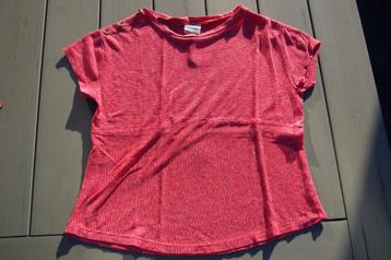 Zara Girls shirt maat 140, rood met wit lijntje beschikbaar voor biedingen