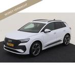 Audi Q4 e-tron 40 3x S-Line Competition 204pk PANORAMA Origi, Auto's, Audi, Achterwielaandrijving, Gebruikt, Zwart, Leder en Stof
