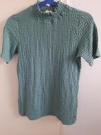 Blauw/groen shirt met golfjes, maat M, Maat 38/40 (M), Blauw, Ophalen of Verzenden, Zo goed als nieuw