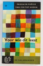 Voor wie dit leest - Proza en poëzie van 1920 - 1962, Verzenden, Zo goed als nieuw