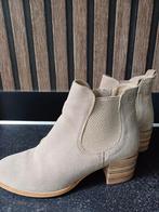 Bijna nieuwe suede leren enkellaarsjes maat 39, Ophalen of Verzenden, Nieuw, Bruin