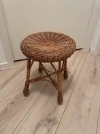 Rieten krukje, Huis en Inrichting, Krukjes, Ophalen, Gebruikt, Hout