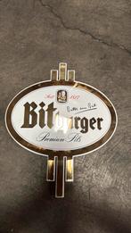 Emaille bier bord Bitburger, Ophalen of Verzenden, Zo goed als nieuw, Reclamebord, Plaat of Schild, Overige merken