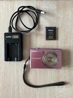 Roze Nikon Coolpix S570, Audio, Tv en Foto, Fotocamera's Digitaal, Ophalen of Verzenden, Zo goed als nieuw, Nikon, 4 t/m 7 keer
