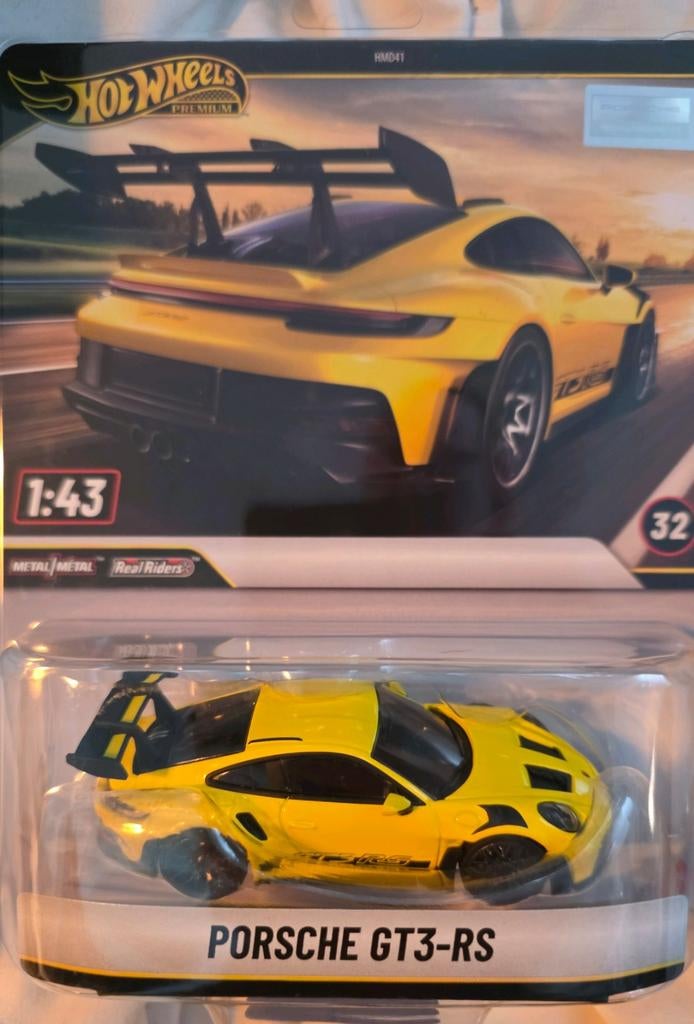 Hot Wheels Premium Porsche GT3-RS 1:43, Nieuw, Ophalen of Verzenden, 333 Continental Boulevard, El Segundo, CA 90245, USA, Mattel
