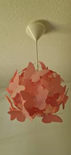 Lichtroze hanglamp vlinders, Kinderen en Baby's, Kinderkamer | Inrichting en Decoratie, Ophalen, Zo goed als nieuw, Lamp