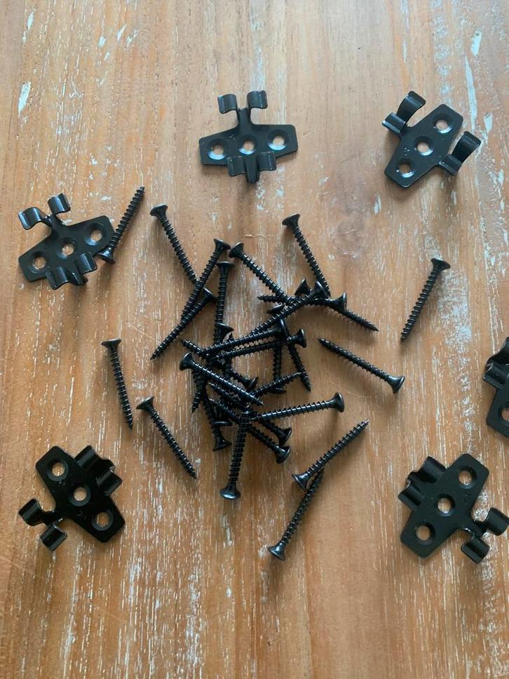 Duowood RVS montageclips tussenclips plus RVS schroeven., Tuin en Terras, Terrasdelen en Vlonders, Nieuw, Composiet, Ophalen of Verzenden