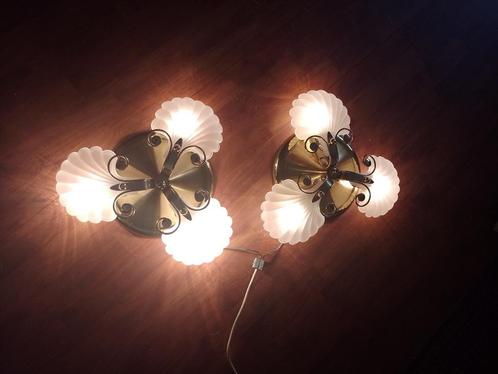 Div  Kroonluchters  !!!!!!!!!!!!!!!!, Huis en Inrichting, Lampen | Plafondlampen, Zo goed als nieuw, Glas, Metaal, Ophalen of Verzenden