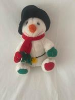 Leuke pluche sneeuwpop kerstdecoratie, Ophalen of Verzenden, Gebruikt, Overige typen