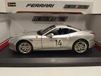 Ferrari California T silver Limited Bburago metal 1:18 KRD, Hobby en Vrije tijd, Modelauto's | 1:18, Ophalen of Verzenden, Zo goed als nieuw