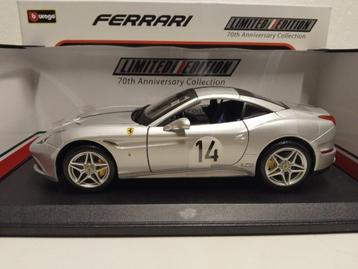 Ferrari California T silver Limited Bburago metal 1:18 KRD beschikbaar voor biedingen