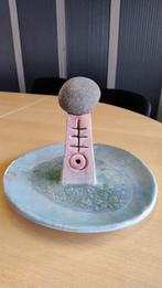 Kunstobject keramiek met steen, Antiek en Kunst, Kunst | Designobjecten, Ophalen